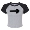 Women's Micro Rib Raglan Baby Tee Thumbnail