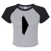 Women's Micro Rib Raglan Baby Tee Thumbnail