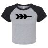 Women's Micro Rib Raglan Baby Tee Thumbnail