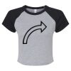 Women's Micro Rib Raglan Baby Tee Thumbnail