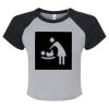 Women's Micro Rib Raglan Baby Tee Thumbnail