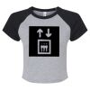Women's Micro Rib Raglan Baby Tee Thumbnail