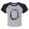 Women's Micro Rib Raglan Baby Tee Thumbnail