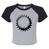 Women's Micro Rib Raglan Baby Tee Thumbnail