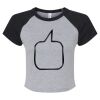 Women's Micro Rib Raglan Baby Tee Thumbnail