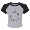 Women's Micro Rib Raglan Baby Tee Thumbnail