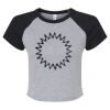 Women's Micro Rib Raglan Baby Tee Thumbnail