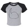 Women's Micro Rib Raglan Baby Tee Thumbnail