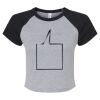 Women's Micro Rib Raglan Baby Tee Thumbnail