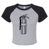 Women's Micro Rib Raglan Baby Tee Thumbnail