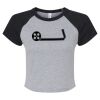 Women's Micro Rib Raglan Baby Tee Thumbnail