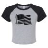 Women's Micro Rib Raglan Baby Tee Thumbnail