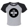 Women's Micro Rib Raglan Baby Tee Thumbnail