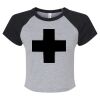 Women's Micro Rib Raglan Baby Tee Thumbnail