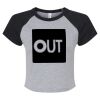 Women's Micro Rib Raglan Baby Tee Thumbnail