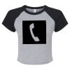 Women's Micro Rib Raglan Baby Tee Thumbnail