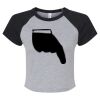 Women's Micro Rib Raglan Baby Tee Thumbnail