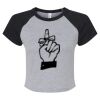 Women's Micro Rib Raglan Baby Tee Thumbnail