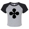 Women's Micro Rib Raglan Baby Tee Thumbnail