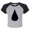 Women's Micro Rib Raglan Baby Tee Thumbnail