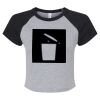 Women's Micro Rib Raglan Baby Tee Thumbnail