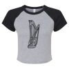 Women's Micro Rib Raglan Baby Tee Thumbnail