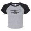 Women's Micro Rib Raglan Baby Tee Thumbnail
