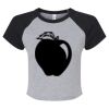Women's Micro Rib Raglan Baby Tee Thumbnail