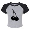 Women's Micro Rib Raglan Baby Tee Thumbnail