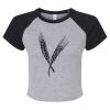 Women's Micro Rib Raglan Baby Tee Thumbnail