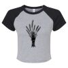 Women's Micro Rib Raglan Baby Tee Thumbnail