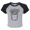 Women's Micro Rib Raglan Baby Tee Thumbnail