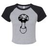 Women's Micro Rib Raglan Baby Tee Thumbnail