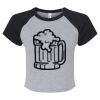 Women's Micro Rib Raglan Baby Tee Thumbnail