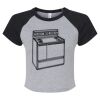 Women's Micro Rib Raglan Baby Tee Thumbnail