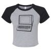 Women's Micro Rib Raglan Baby Tee Thumbnail
