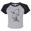 Women's Micro Rib Raglan Baby Tee Thumbnail