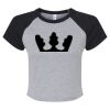 Women's Micro Rib Raglan Baby Tee Thumbnail