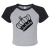 Women's Micro Rib Raglan Baby Tee Thumbnail