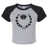 Women's Micro Rib Raglan Baby Tee Thumbnail