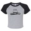 Women's Micro Rib Raglan Baby Tee Thumbnail