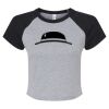 Women's Micro Rib Raglan Baby Tee Thumbnail