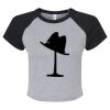 Women's Micro Rib Raglan Baby Tee Thumbnail