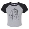 Women's Micro Rib Raglan Baby Tee Thumbnail