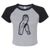Women's Micro Rib Raglan Baby Tee Thumbnail