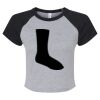 Women's Micro Rib Raglan Baby Tee Thumbnail