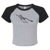 Women's Micro Rib Raglan Baby Tee Thumbnail