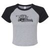 Women's Micro Rib Raglan Baby Tee Thumbnail