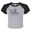 Women's Micro Rib Raglan Baby Tee Thumbnail
