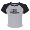 Women's Micro Rib Raglan Baby Tee Thumbnail
